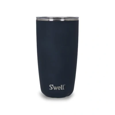 Imagen de S&#039;well Tumbler with Lid, 530ml, Azurite, BPA/BPS Free Vacuum Triple Insulated Travel Cup Slide Open for Hot and Cold Beverages, At Home or Work up to 12h Cold/4h