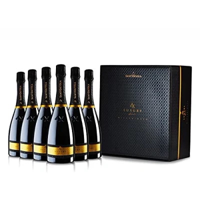 Imagen de Sant&#039;Orsola Prosecco DOC LX Brut Millesimato Vino Espumoso Italiano Seco 6 Botellas X 750ml