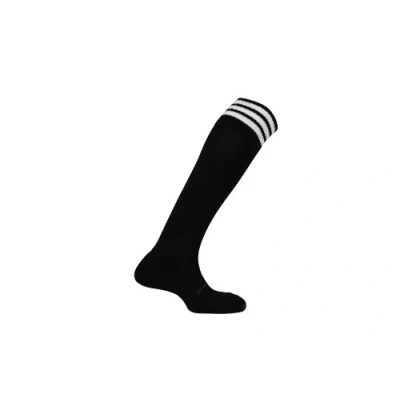 Imagen de Mitre Mercury Medias de fútbol con 3 Tiras para Adultos, equipación fútbol, largas Ligeras, Deportivas Transpirables, Talla 41 47, Negro/Blanco