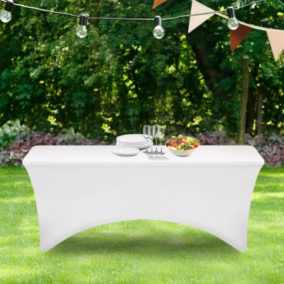 Imagen de Mantel extensible rectangular blanco
