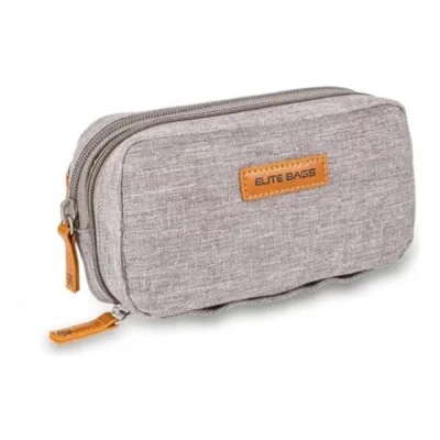 Imagen de Elite Bags Diabetic&#039;s Estuche para Diabéticos Isotérmico, Gel de Frío Incluído, Múltiples Compartimentos, Gris, 17 x 10 6 cm