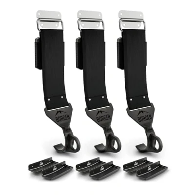 Imagen de Borgen soporte bicicletas pared ajustable para e bikes, MTB, bicicleta de carretera gancho goma contra arañazos