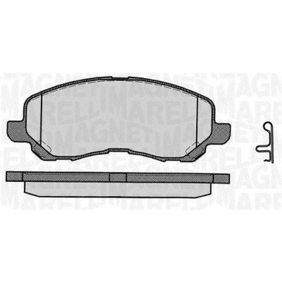 Imagen de MAGNETI MARELLI 363916060338 Juego de pastillas freno con contacto aviso desgaste incorporado MITSUBISHI: ASX SUV, Lancer 8 Limousine