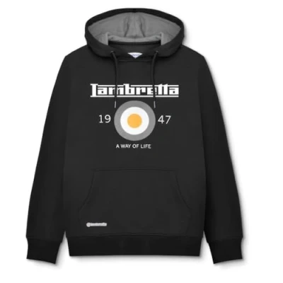 Imagen de Lambretta Sudadera con capucha para hombre, Negro, XL