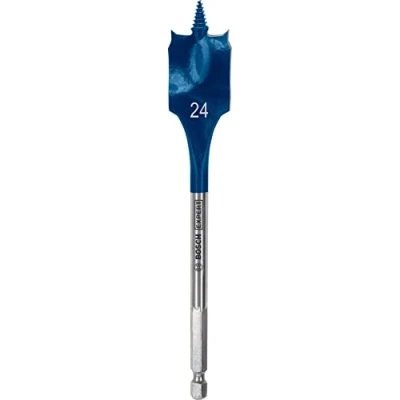 Imagen de Bosch Professional 1x Brocas fresadoras planas Expert SelfCut Speed (para Madera blanda, Aglomerado, Ø 24,00 mm, Longitud 152 accesorios Taladro de impacto rotativo)