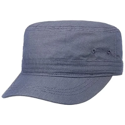 Imagen de LIPODO Gorra Militar de Algodón Hombre Verano Hebilla Metal, con Visera Primavera/Verano Talla única Tela Vaquera