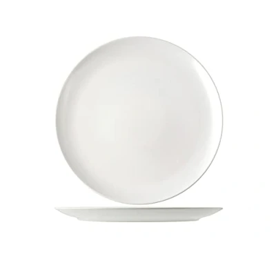 Imagen de H&amp;H 6629009 Plato redondo Denver, Stoneware, blanco, 32 cm