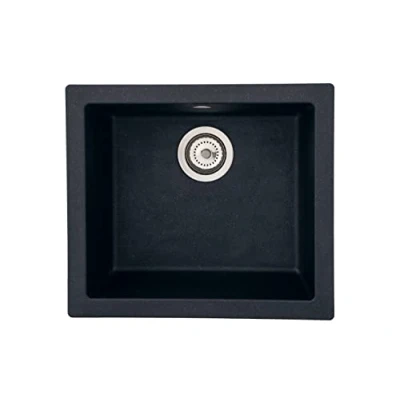 Imagen de respekta Alineo100 Fregadero, Negro, 50 cm