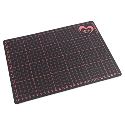 Imagen de Ideen mit Herz Base de corte, 30 cm x 22 cm, diseño &quot;Ideen Herz&quot; con cinta métrica, medidas en centímetros superficie trabajo resistente al corte para artesanías y bricolaje