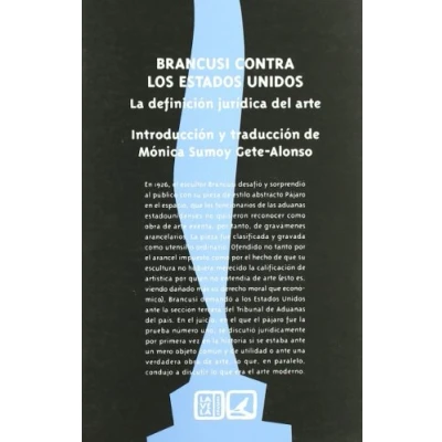 Imagen de BRANCUSI CONTRA LOS ESTADOS UNIDOS (SIN COLECCION)