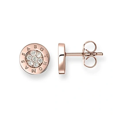 Imagen de Thomas Sabo Pendientes clásicos Pavé de mujer con circonita, plata ley 925, H1820 416 14