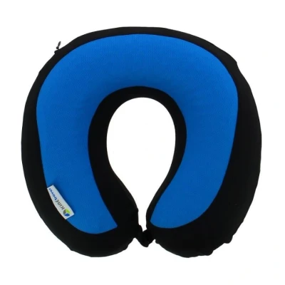 Imagen de KINE TRAVEL 169803 Cojín de Viaje ergonómico, Aprobado por fisioterapeuta, Negro y Azul