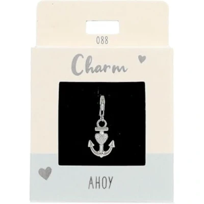 Imagen de Depesche 11785 088 Charms Exprésate Colgante para Collares y Pulseras, Ancla, Plateado, como pequeño Regalo, Multicolor, Normal
