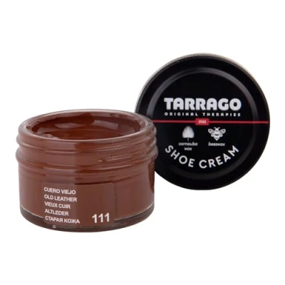 Imagen de Tarrago Shoe Cream 50 ml Crema para Zapatos, Bolsos y Accesorios de Cuero Sintético (Cuero Viejo 111)