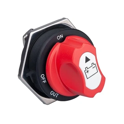 Imagen de Interruptor Selector de Aislador Batería Desconexión DC 12V 24V 32V Energía/Apagado Apagado/Encendido 300A Cont 450A INT para Automóviles Barcos Marinos Camiones Yates Vehículos RV ATV