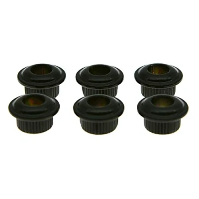 Imagen de kaish Metal Negro 10 mm Vintage guitarra Tuning Llaves conversión bujes adaptador virolas