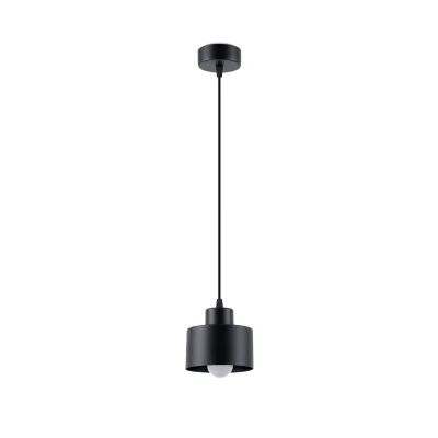 Imagen de Sollux Lámpara colgante mesa comedor lámparas colgantes y Bombilla no incluida SAVAR 1 Negro Casquillo E27