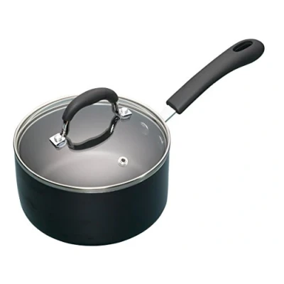 Imagen de MasterClass Sartén de aluminio esmaltado antiadherente 16 cm, Acero, Negro