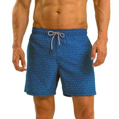 Imagen de RIPT Essentials Bañador para Hombre Shorts de Baño con Protección Solar UV 50 Secado Rápido, Estampado Remolino Azul, L