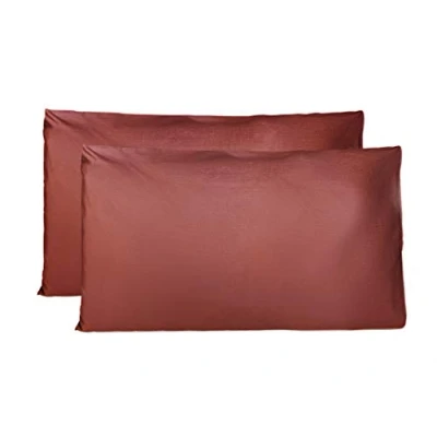 Imagen de Funda Almohada 50x80 cm de algodón 100%, Transpirable sin Cremallera, Juego 2 Fundas Almohadas 50x75 cm, Made in Italy