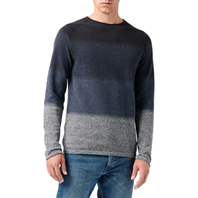 Imagen de Jack &amp; Jones Ehill CREW NECK NOOS Jersey de punto Navy blazer gradient, Hombre, Talla: XXL, gradient