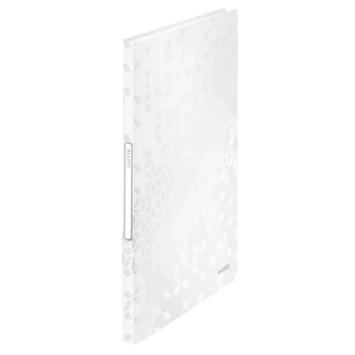 Imagen de Leitz Carpeta de Fundas A4, 40 Fundas, Capacidad para 80 Hojas, transparentes, Blanco, Gama WOW, 46320001
