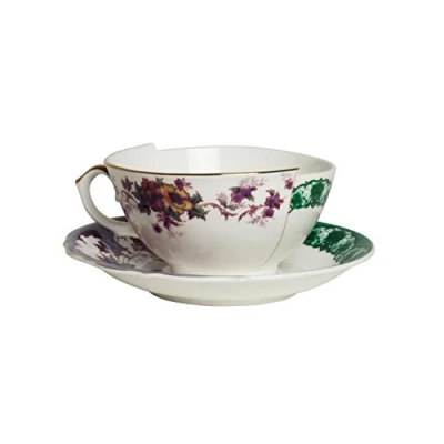 Imagen de Seletti Taza de té con Plato Porcelana «Hybrid Isidora»