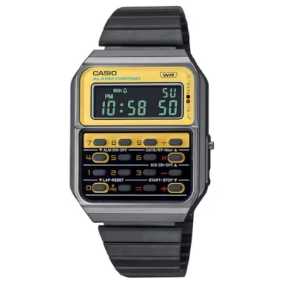 Imagen de Casio Reloj Digital para Hombres de Cuarzo con Correa en Acero Inoxidable CA 500WEGG 9BEF