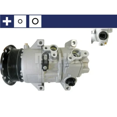Imagen de MAHLE ORIGINAL ACP 353 000S Compresor de Aire Acondicionado 5SE12C 12 PAG 46 R 134 a con junta anular TOYOTA: Avensis II Berlina, Hatchback