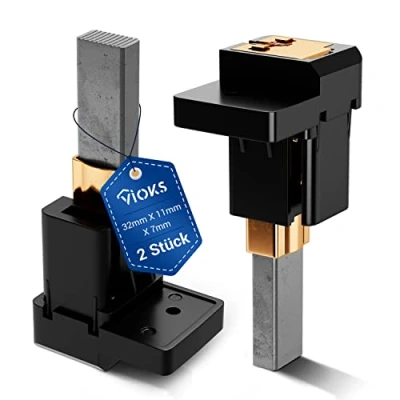 Imagen de VIOKS Juego de 2 escobillas carbón motor repuesto para Dyson DC05 DC07 DC08 32 mm x 11 7 con soporte aspiradora