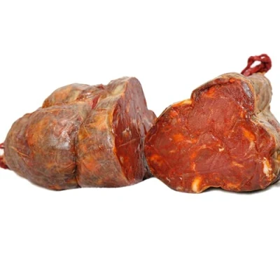 Imagen de Morcon Presa Iberico Bellota Embutidos Ibericos de Pata Negra Envasados al vacio Elaboración Tradicional Similar Chorizo pero más jugoso 1 Pieza 800 gr aprox