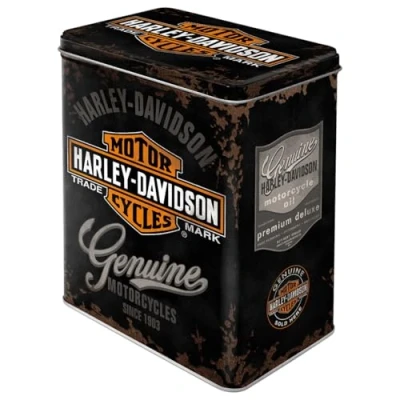 Imagen de Genuine Harley Davidson logo Caja de almacenamiento 10x14x20 cm