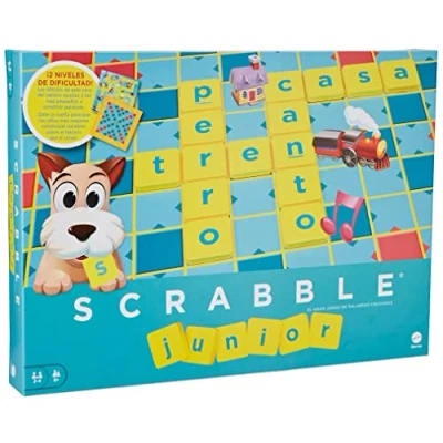 Imagen de Mattel Games Scrabble Junior, Juego de Mesa +6 años, versión español (Y9669)