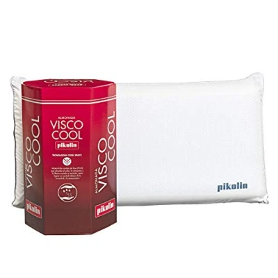 Imagen de PIKOLIN Almohada Viscoelástica Premium de 70 cm Firmeza Media Refrescante Tecnología Cool Space Desenfundable Visco