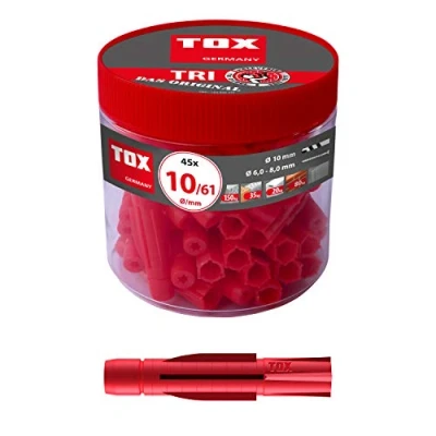 Imagen de TOX Taco universal Tri 10 x 61 mm en envase circular, 45 piezas, 010260081