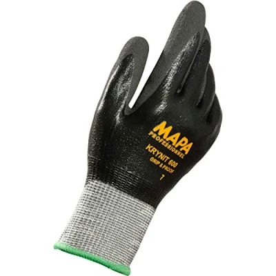 Imagen de Mapa Professional krynit de 600 Grip &amp; Proof gr 7 Guantes protección, color negro (2 unidades)