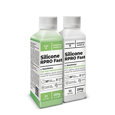 Imagen de Silicona Líquida 1:1 para la Fabricación de Moldes R Pro Fast, Caucho Resina DIY, Resin, Manualidades (500 gr)