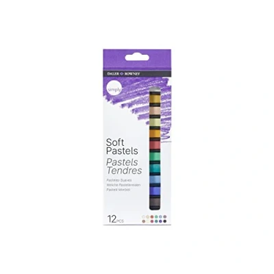 Imagen de Daler Rowney Simply, Pasteles suaves, Caja de cartón, 12 colores surtidos, 12uds