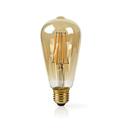 Imagen de Nedis Lf10Gdst65 Bombilla Led Wi Fi Inteligente de Filamento, E27 St64 5 W, 500 Lm