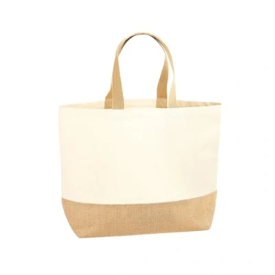 Imagen de Westford Mill W452 Bolso XL de algodón con Base Yute