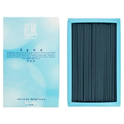 Imagen de Nippon Kodo Incienso Japonés Ka fuh Aqua, Caja Grande de Incienso, con Poco Humo