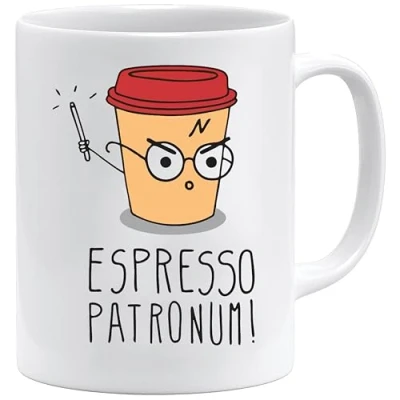 Imagen de Taza Expresso Patronum inspirada en Harry Potter