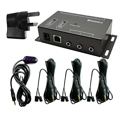 Imagen de SZBJ repetidor IR, remoto kit de extensor control infrarrojo BD102, emisor ir cabeza dual