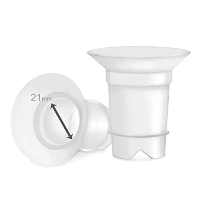Imagen de Maymom Inserto de brida 21 mm compatible con escudos/bridas Medela y Spectra 24 mm. Uso Freestyle Momcozy S9/S11/S12 para reducir el túnel pezón hasta mm; se adapta a tazas