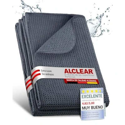 Imagen de ALCLEAR 820901MSG_2 Secado Milagroso Paño de Microfibra, Azul marino, 60 x 40 cm