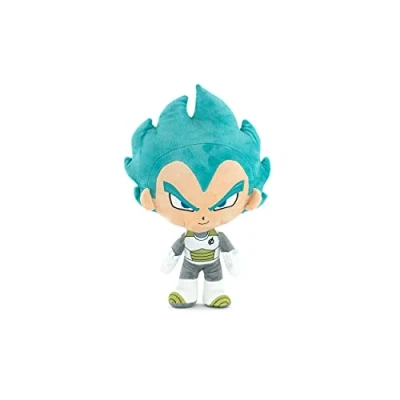 Imagen de Peluche de los personajes Dragon Ball Super, Goku, Pequeño, Vegeta, Beerus, Majin Bu Calidad Super Soft (23 27 cm, Vegeta Saiyan)