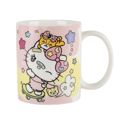 Imagen de Konix Hello Kitty Taza de cerámica 320 ml Motivo skateboard