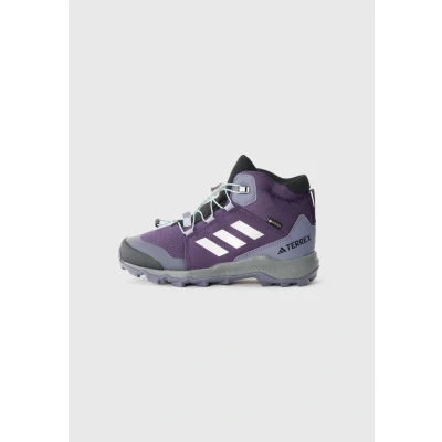 Imagen de adidas Terrex Mid Gore Tex Hiking Shoes, Zapatos de Senderismo Unisex niños, Aurora Plum Silver Met Semi Flash Aqua, 36.5 EU
