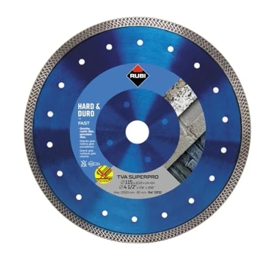Imagen de RUBI Disco de Diamante para Porcelánico TURBO VIPER (TVA) Amoladora 115 mm el Corte Materiales con Espesores &gt;20 Solo Recto