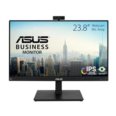 Imagen de Monitor ASUS BE24EQSK Profesional, 23.8&quot; FHD, Con Webcam incorporada de 2 MP 1080p, IPS, 5 ms, 75 Hz, ASCR, Negro